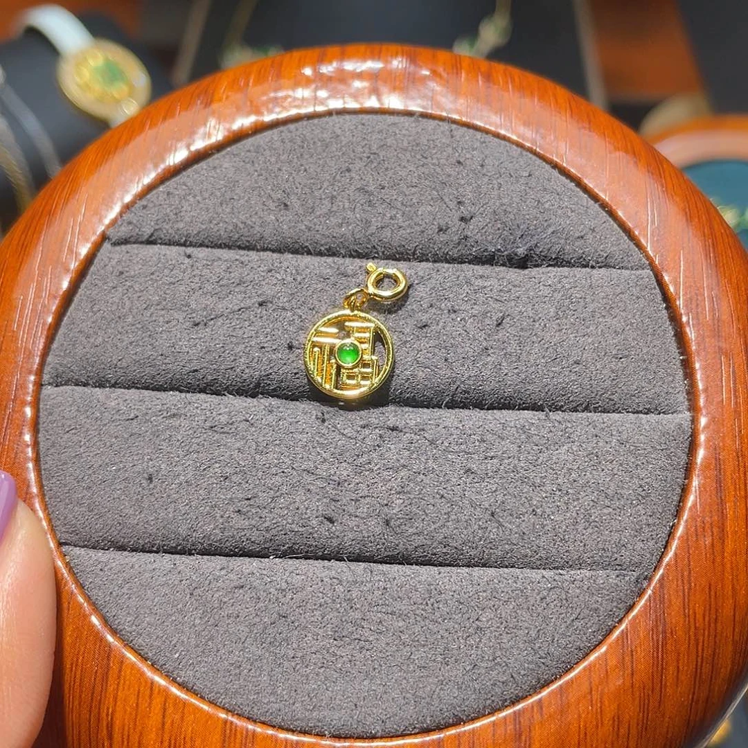 翡翠银S925镶嵌颈饰