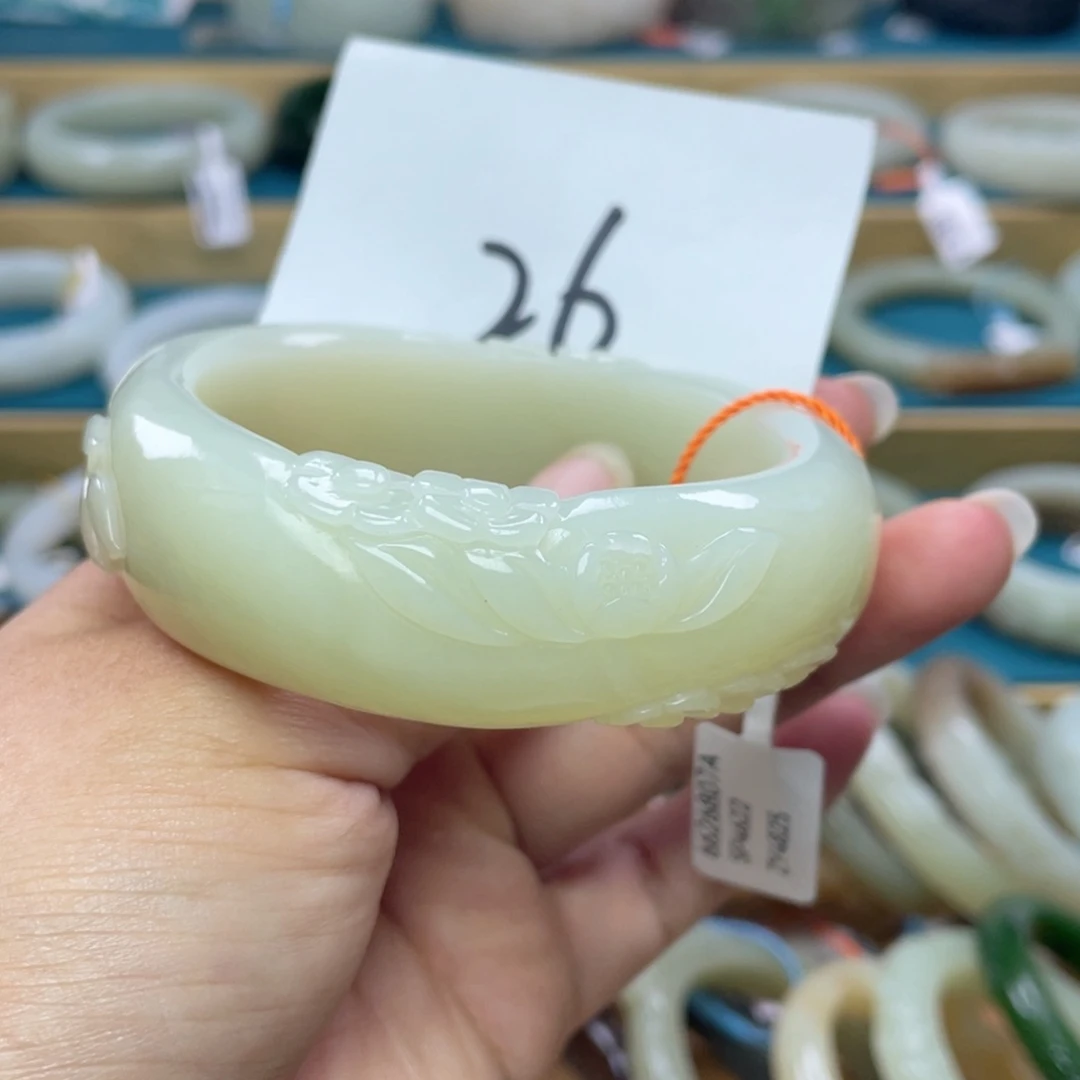 未镶嵌手镯和田玉圈口58