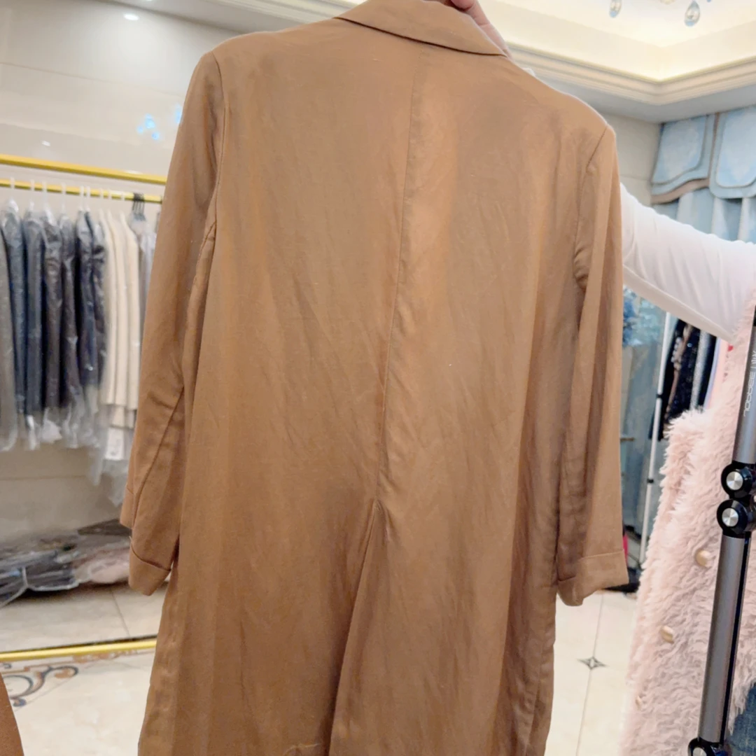 孤品清仓No退No换 全棉通勤西装外套轻行设计中长款丽人风