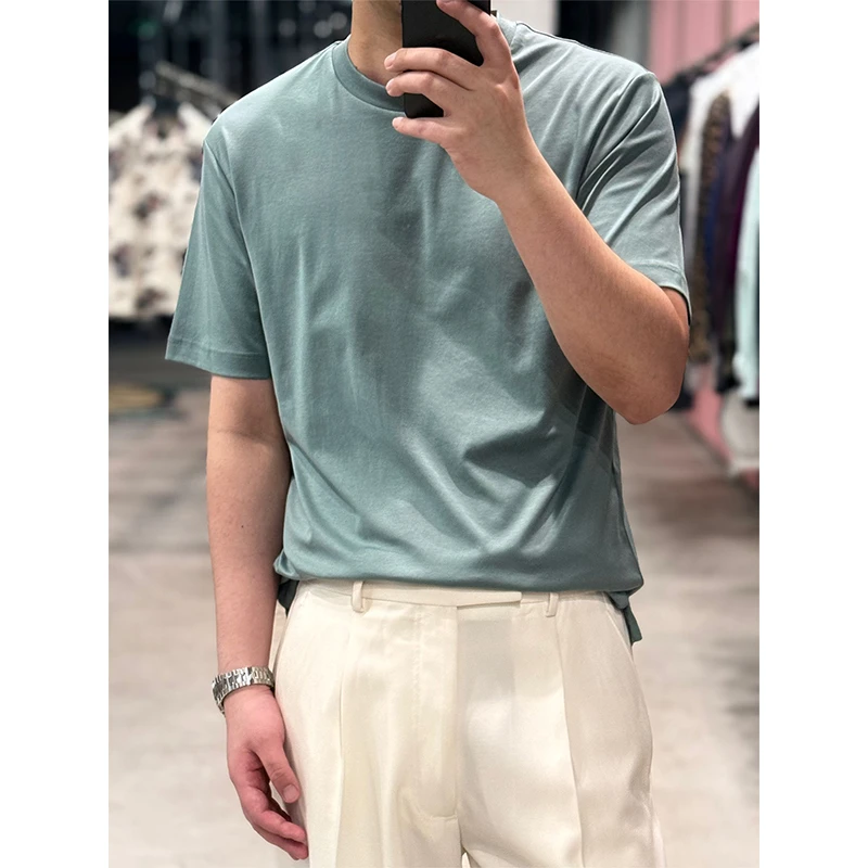 4600B版"意式裁缝大师 Sea island海岛棉 奢华感“精英男士T恤