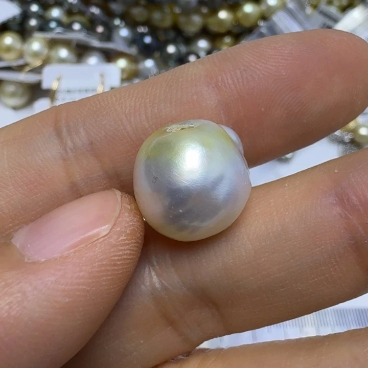 梦***6海水珍珠颈饰银S925镶嵌