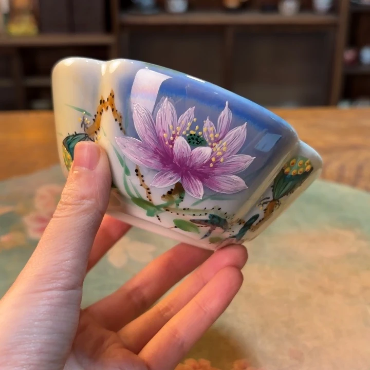 琪***咪柴烧纯手工手绘陶瓷