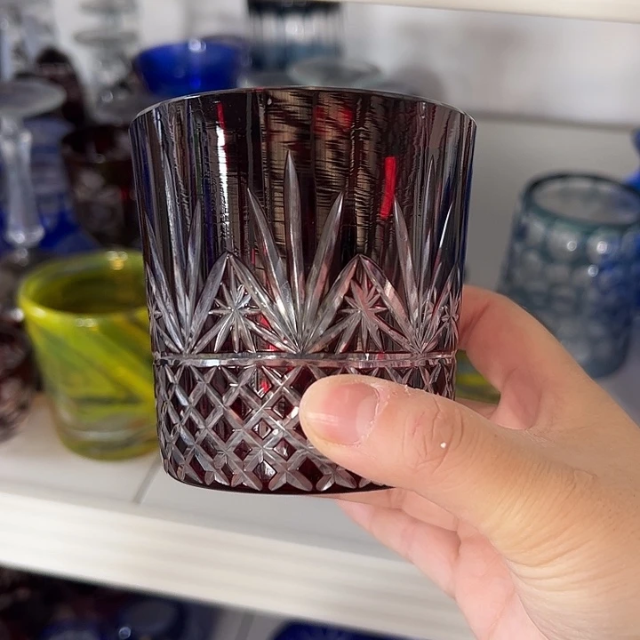 水晶玻璃平底款微瑕一个
