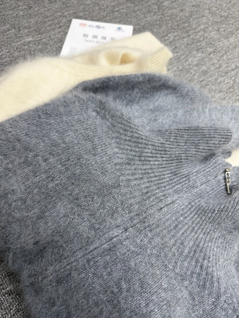 暮色~100纯羊毛【衣长60胸围55】拉绒毛衣女~MM40