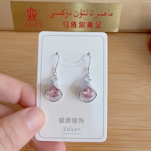 足银耳饰 足银耳环(395号)