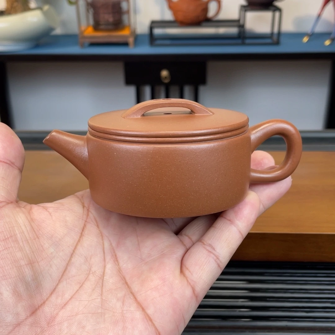紫砂茶壶台西紫泥汉瓦130cc