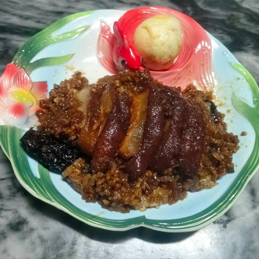 珐琅釉下彩手绘饺子盘薯条小吃盘中式荷花国风古典菜盘微波炉烤盘