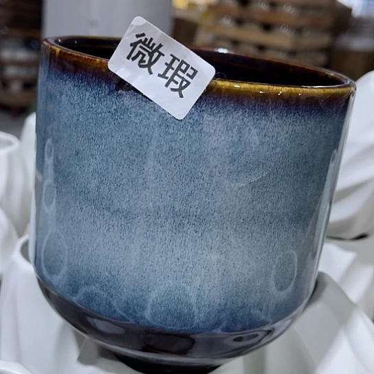 多肉绿植陶瓷花盆9.9包邮，有孔