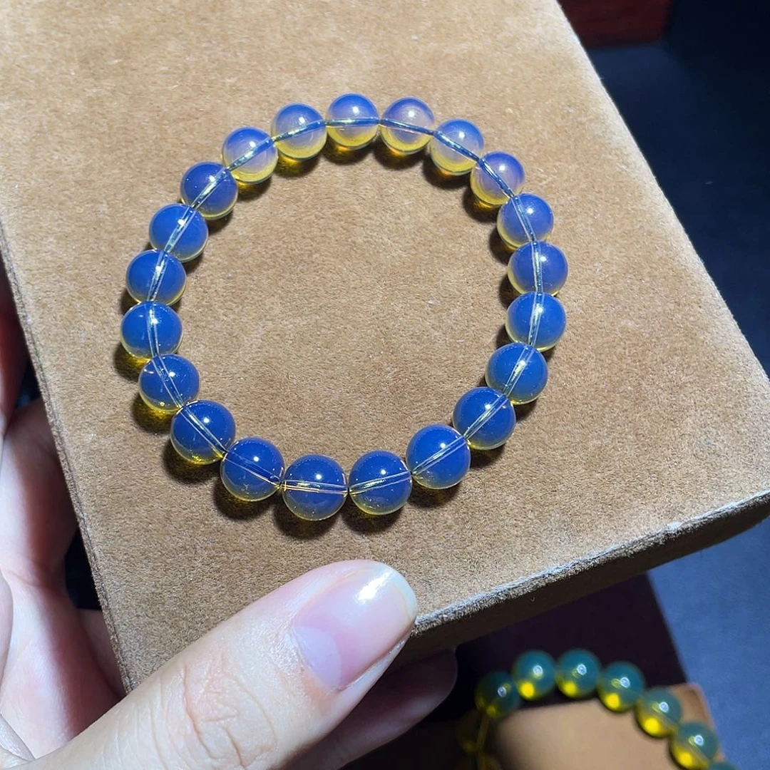 蓝珀未镶嵌裸石8加手串