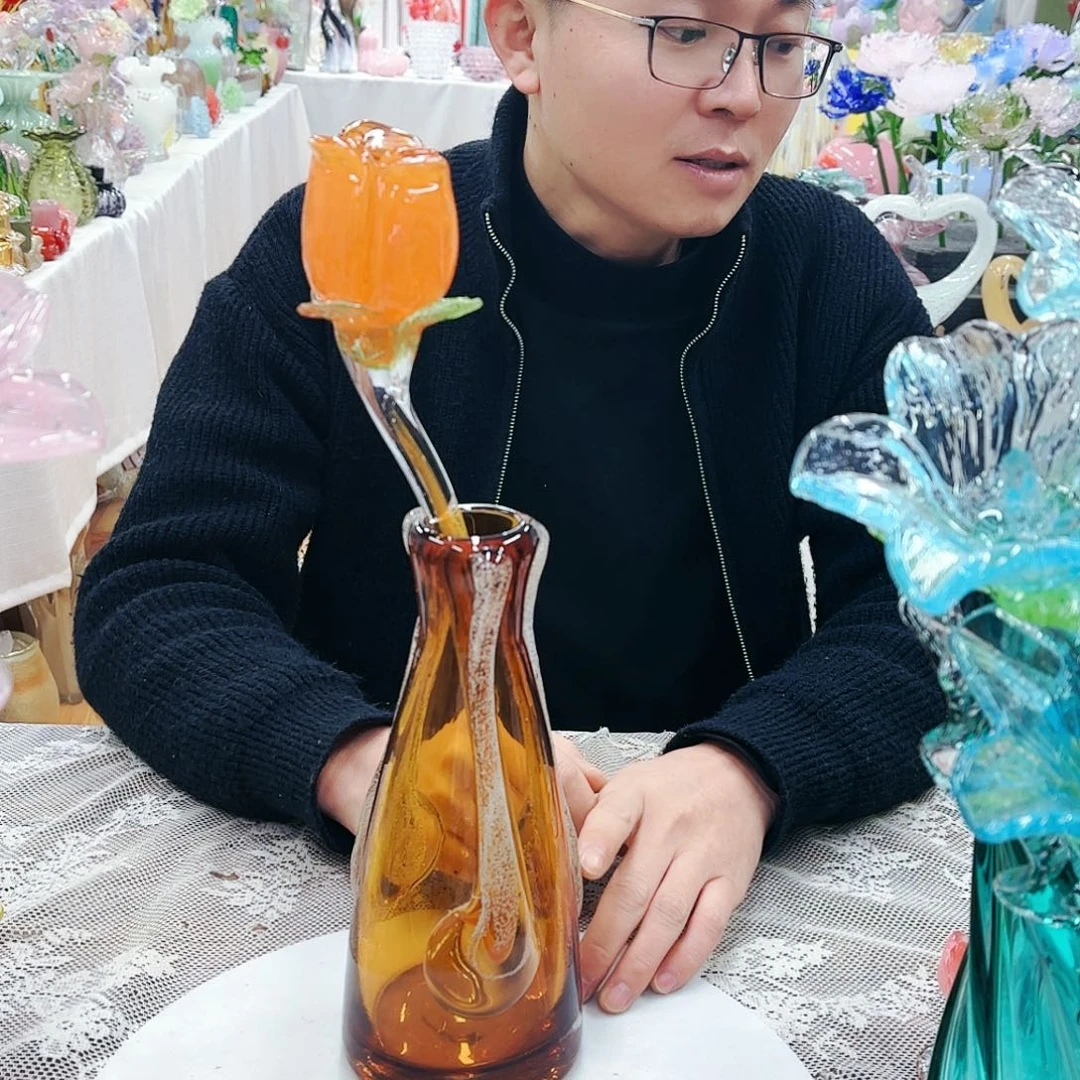 福利不退不换琉璃花瓶艺术品