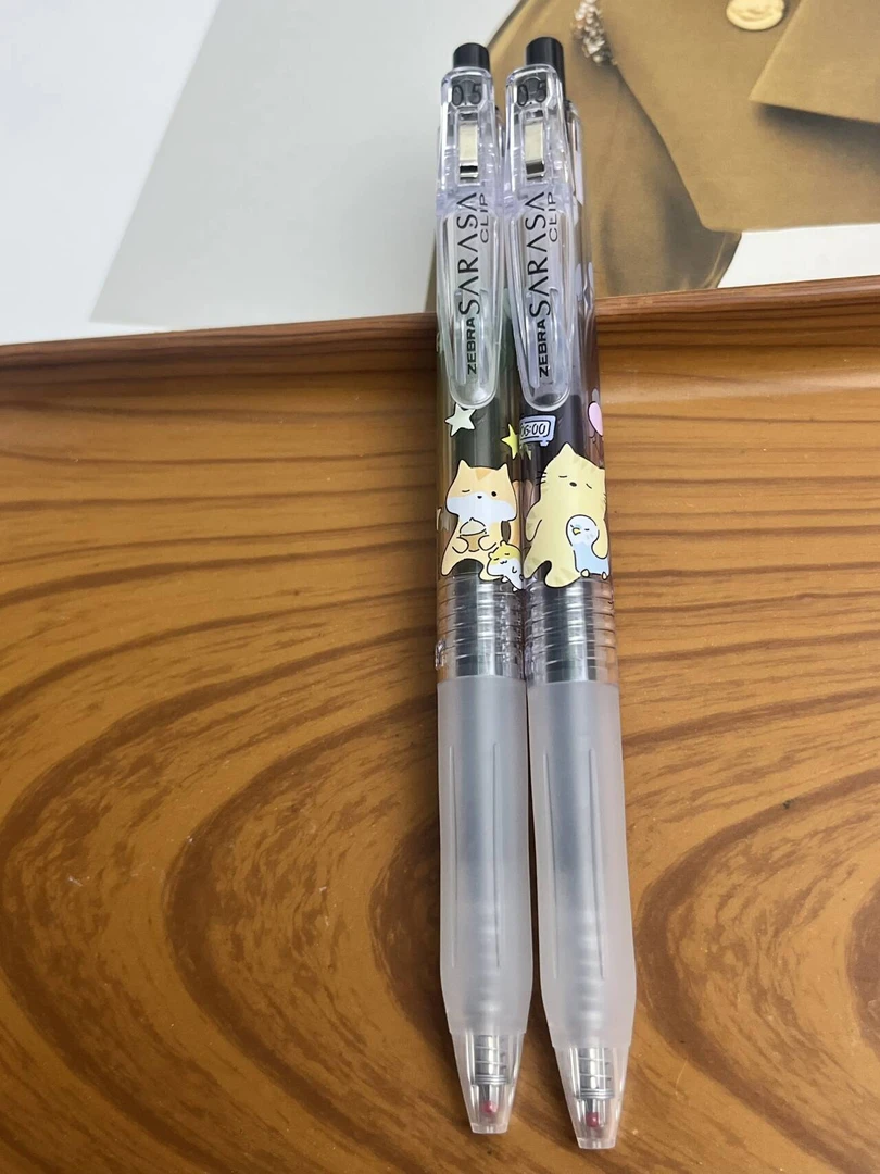 斑马新款限定甜梦限定笔慵懒猫猫JJ15限定考试刷题黑笔2支装