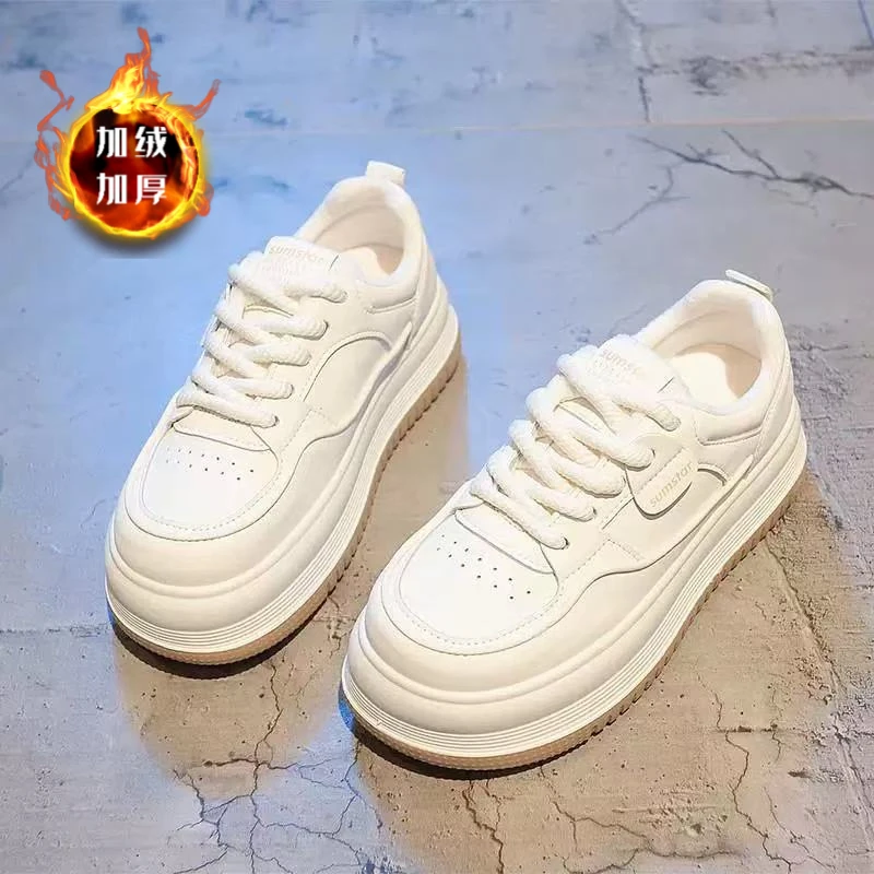 秋冬新款加棉女生韩版加绒板鞋7079O173HX-7079