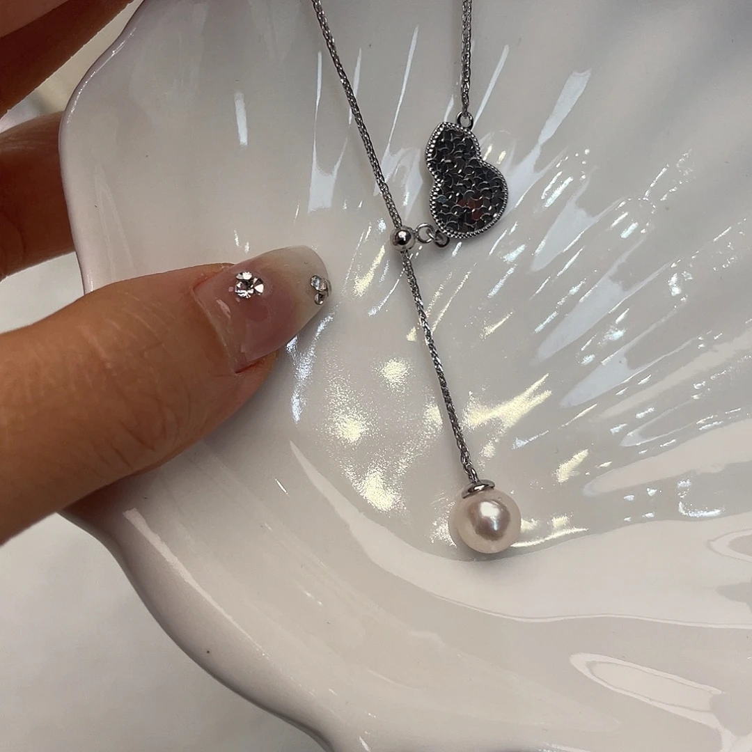 颈饰海水珍珠银S925镶嵌