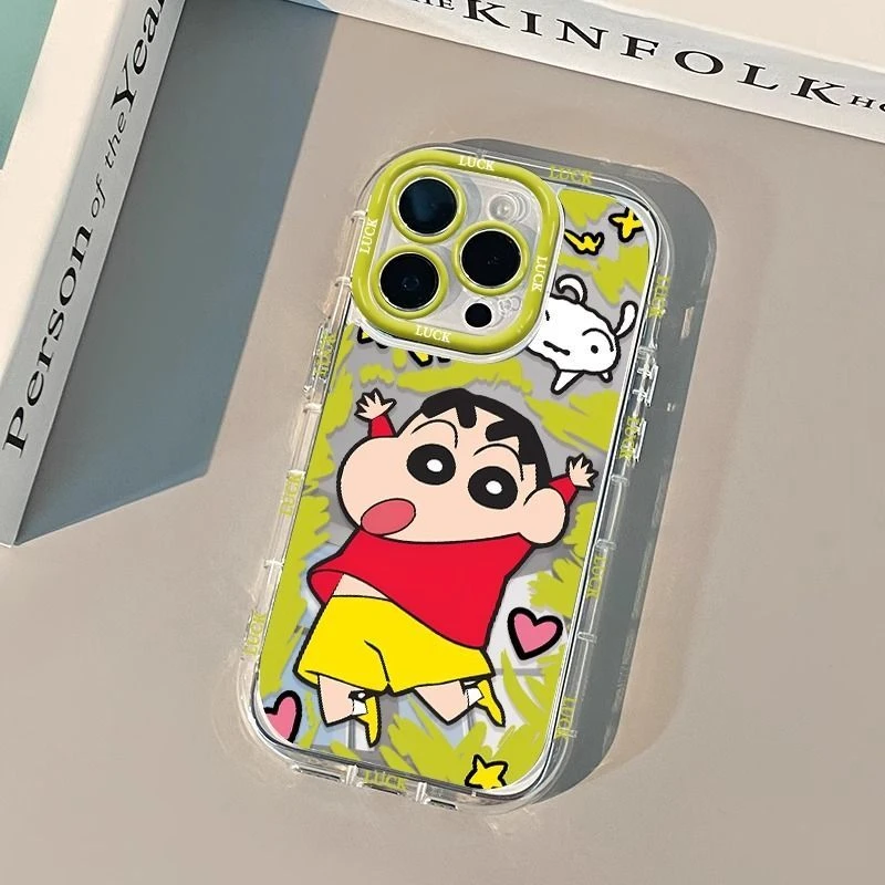 涂鸦小新适用苹果16pro手机壳创意卡通华为mate70防摔小米15OPPO