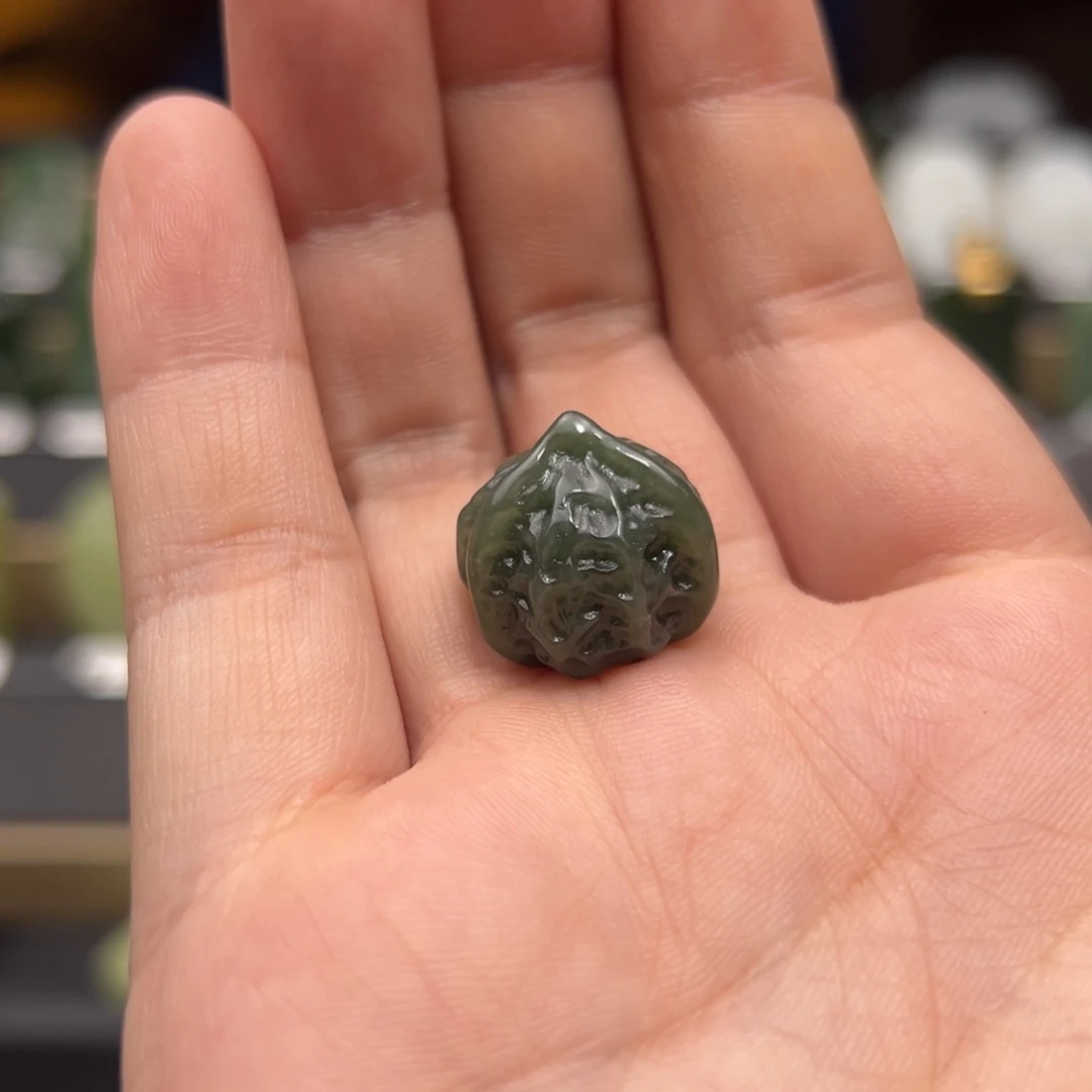 赤***橙和田玉未镶嵌挂件