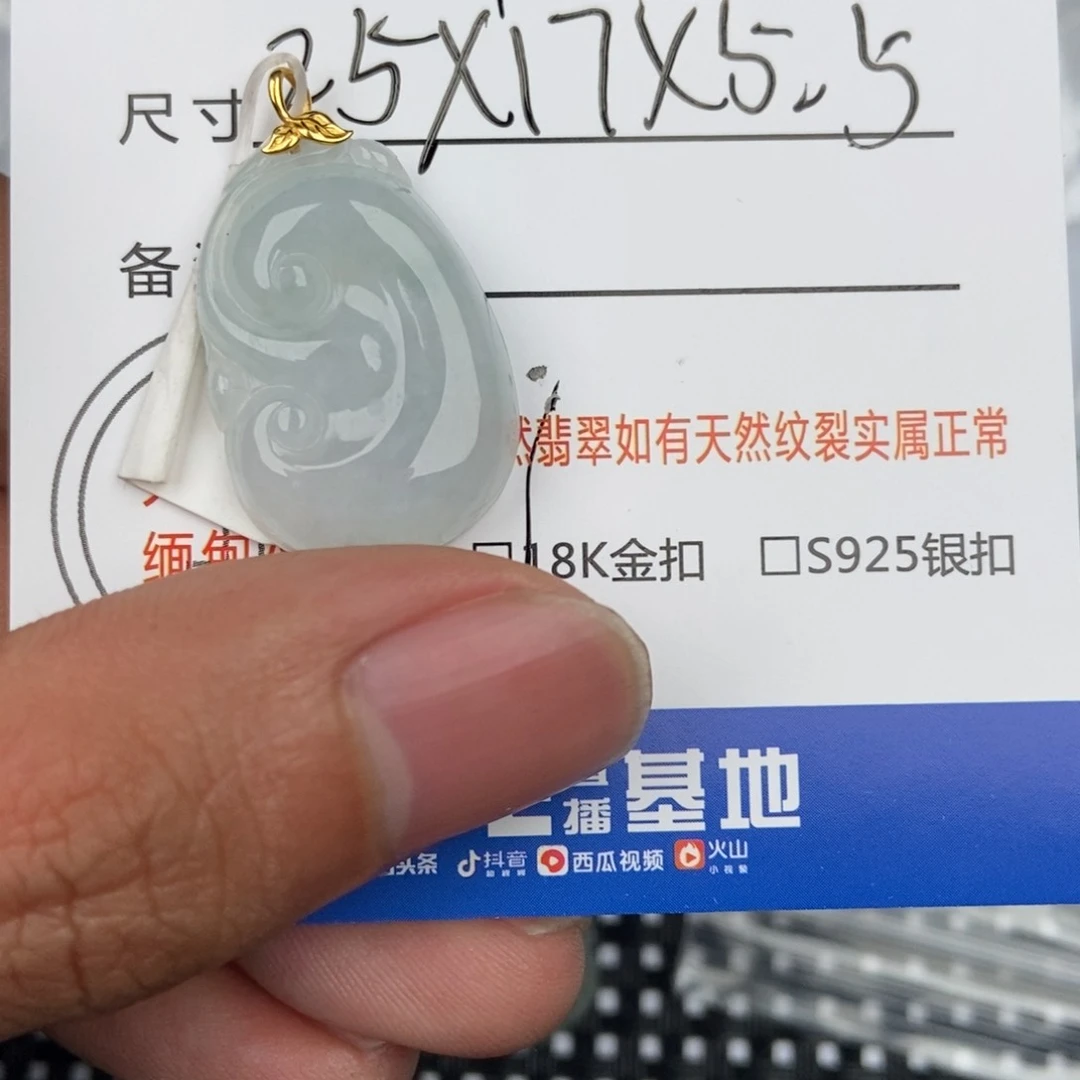 翡翠颈饰未镶嵌吊坠