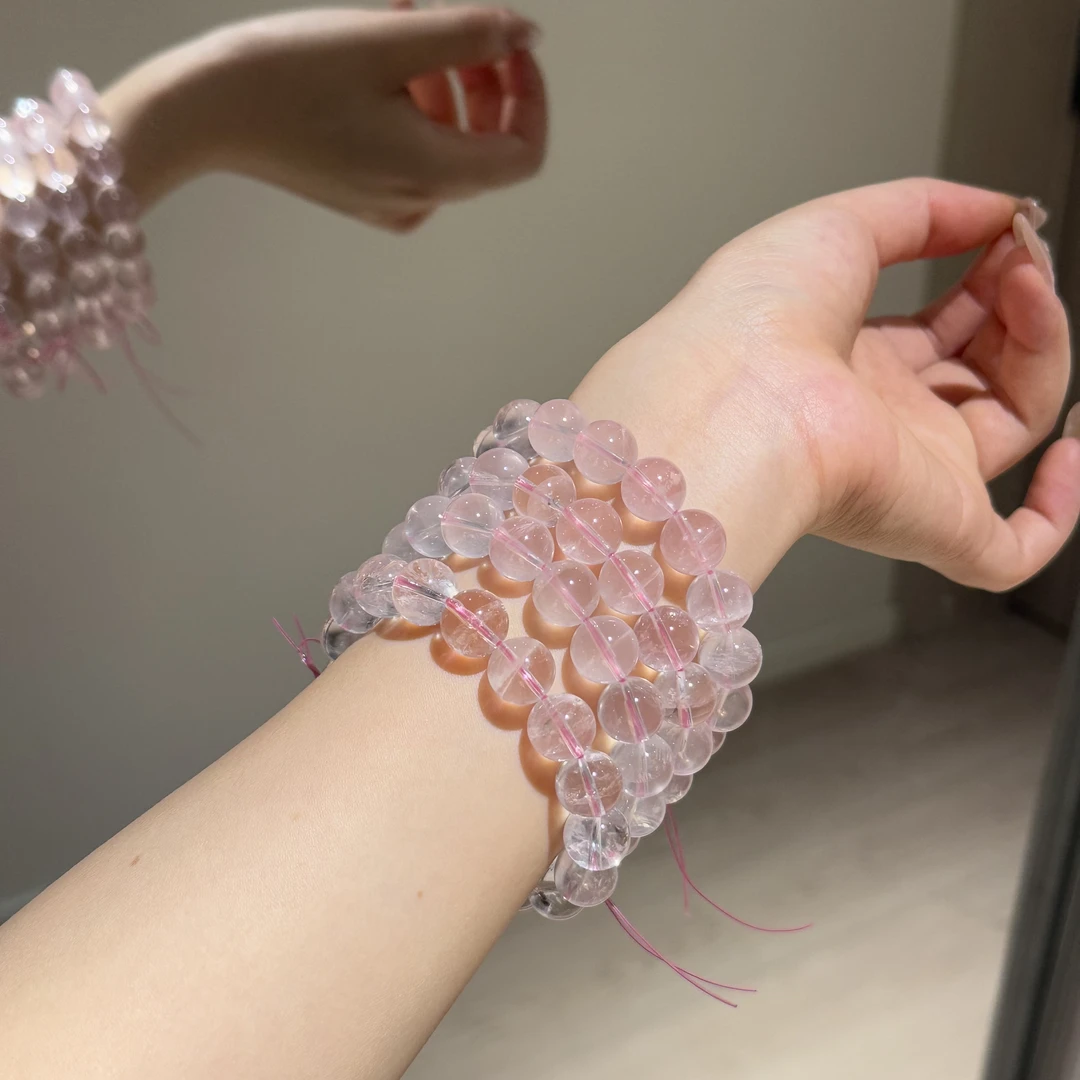 m19【村村有晶】天然莫桑比克六芒星粉晶多样性发一