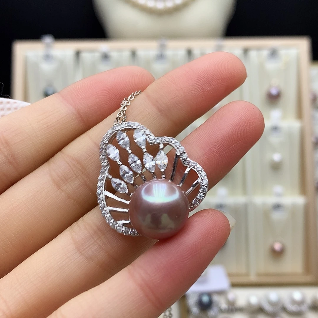 合金项链淡水珍珠