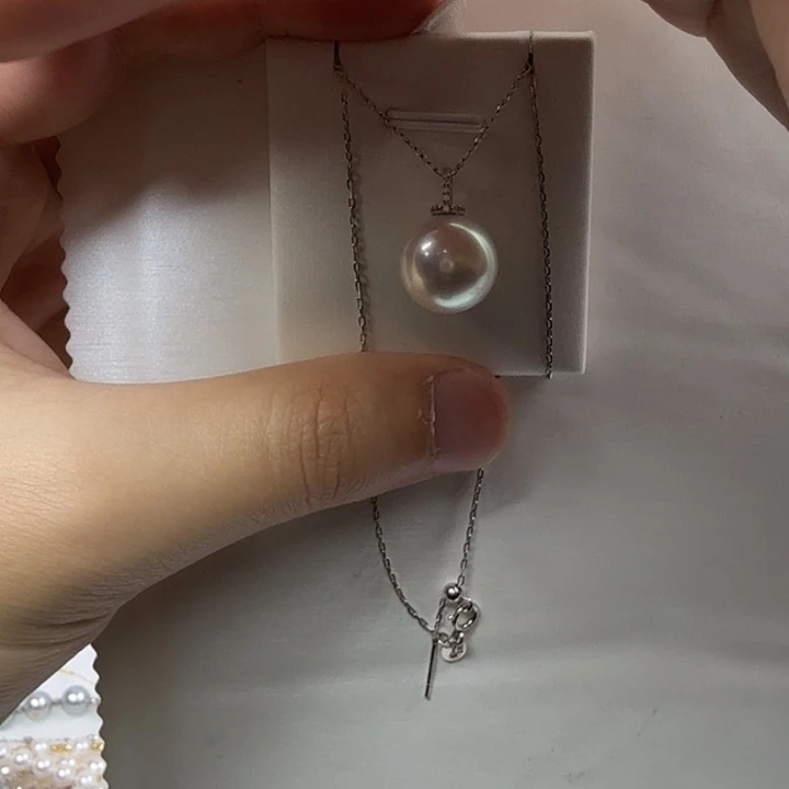 海水珍珠18K金镶嵌颈饰