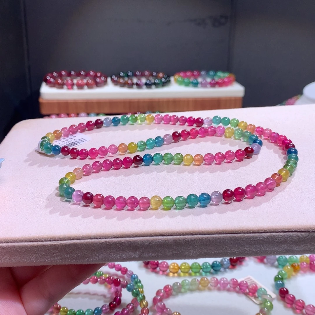 碧玺未镶嵌手链碧玺