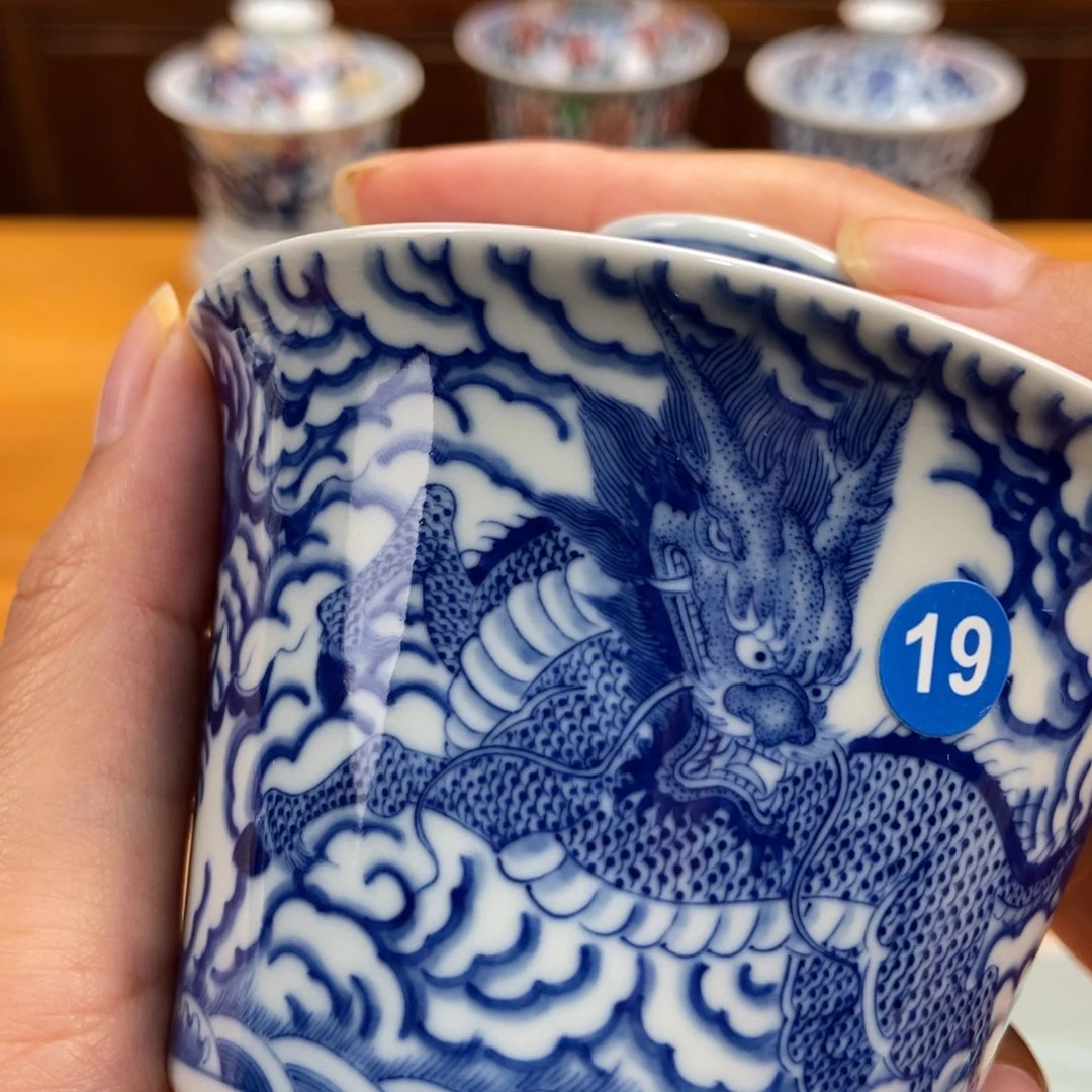 手绘现代茶具非古董春***里