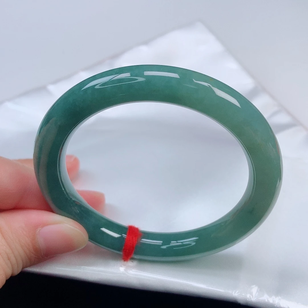 未镶嵌手镯翡翠52圆条