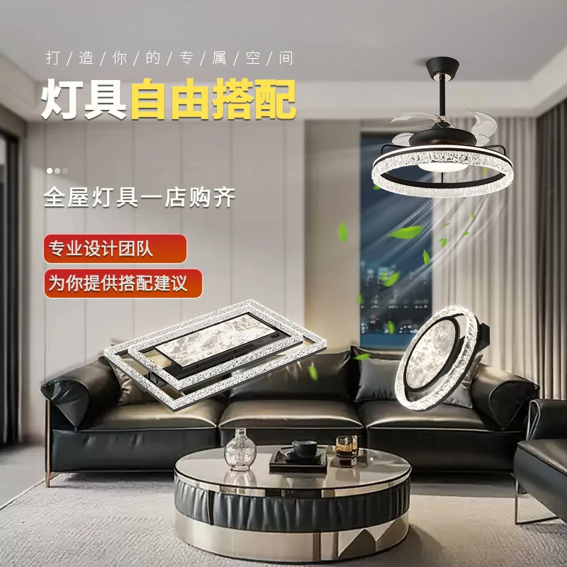 客厅吸顶灯现代极简吊灯护眼超亮意式轻奢冰裂纹高级感大厅主灯