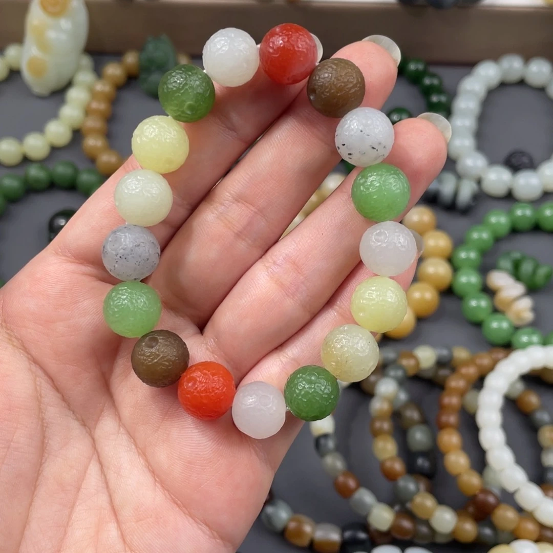 和田玉手串未镶嵌