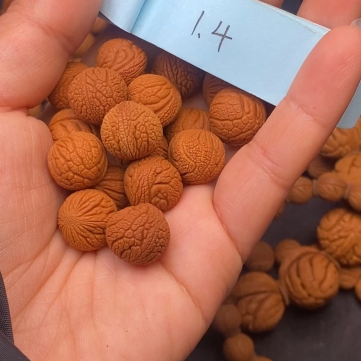 秦岭龙纹桃核17颗