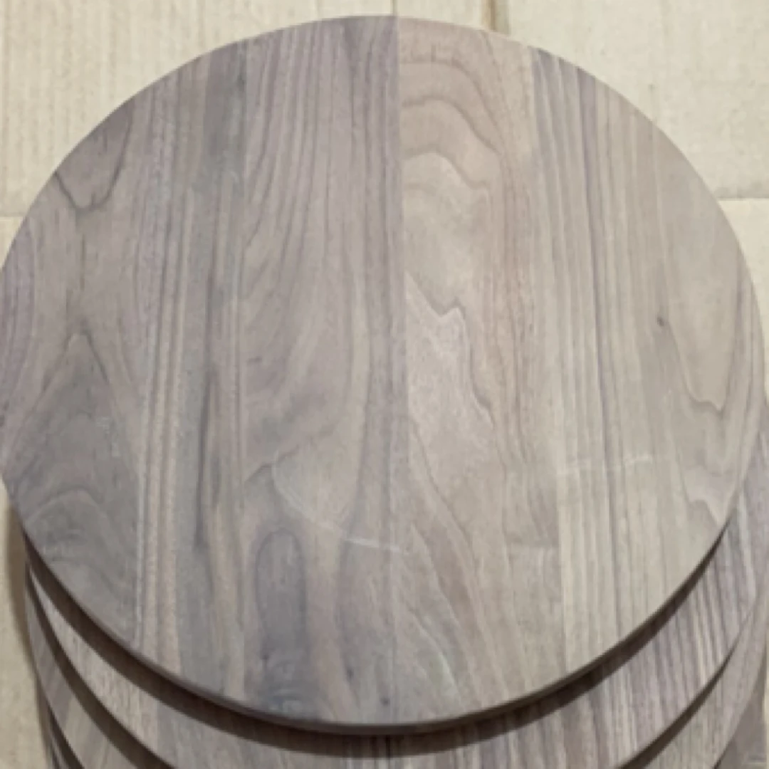 北美黑胡桃木 实木圆 无漆无蜡 包邮 默认微瑕 不退换 直径30cm