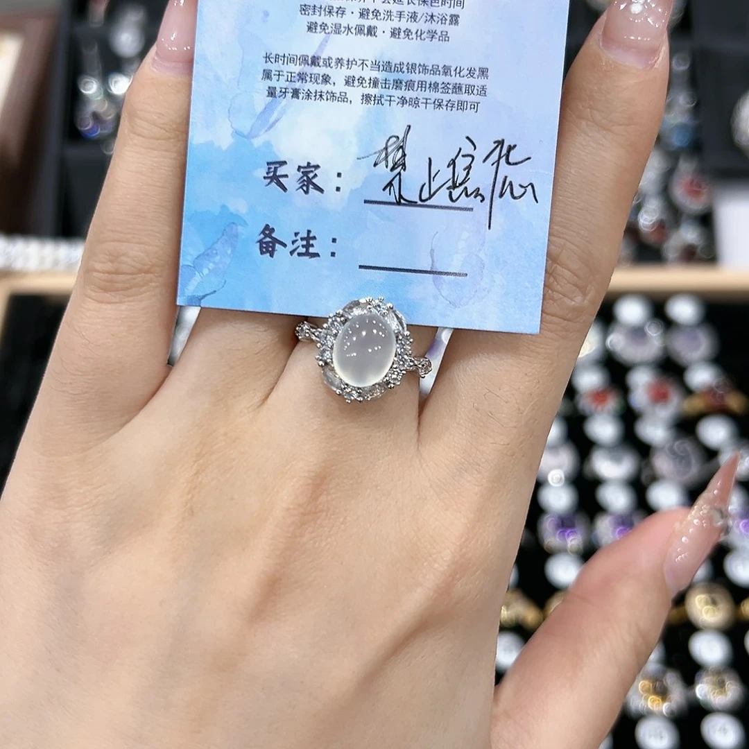 紫晶戒指银S925镶嵌戒指