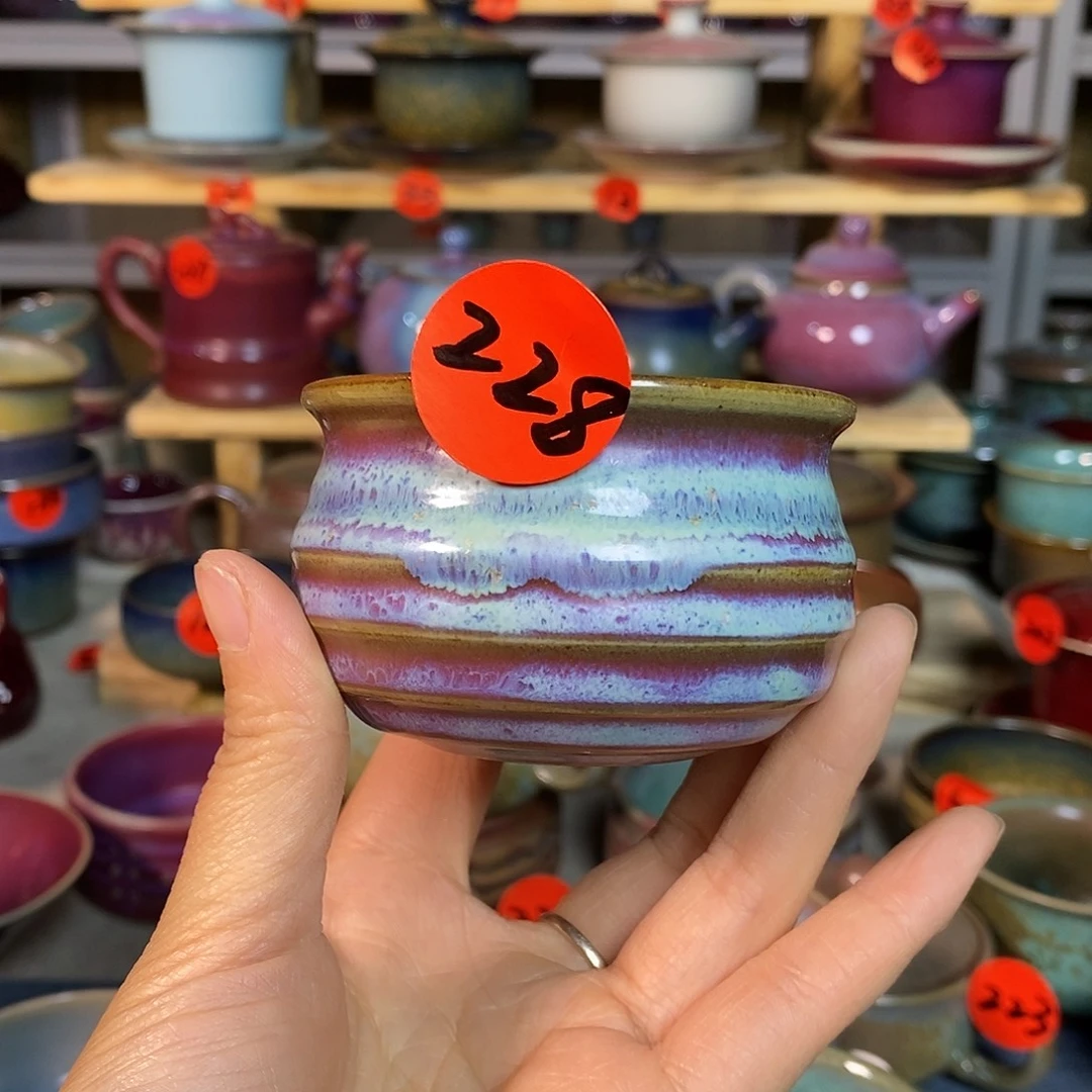 天***罡神后钧瓷手工，茶器