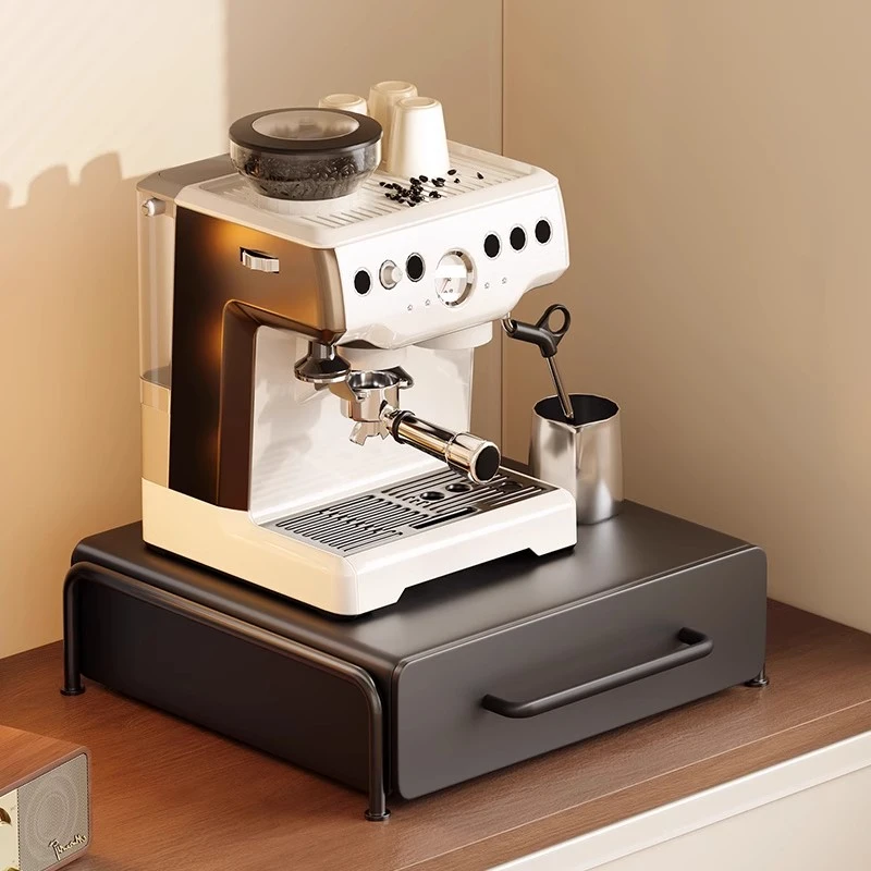 帅仕咖啡机置物架桌面咖啡胶囊茶包收纳水吧台抽拉式储物架杯架子