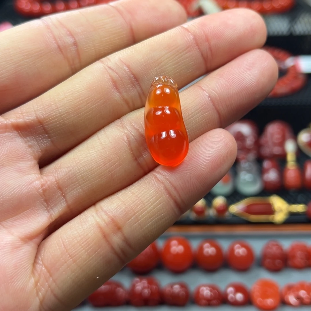 南红玛瑙未镶嵌福豆