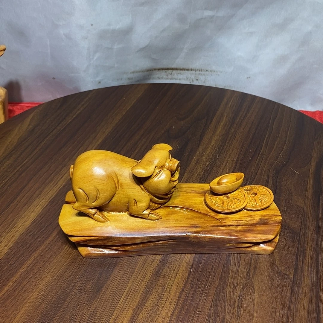 用***2柏木（崖柏）崖柏招财猪