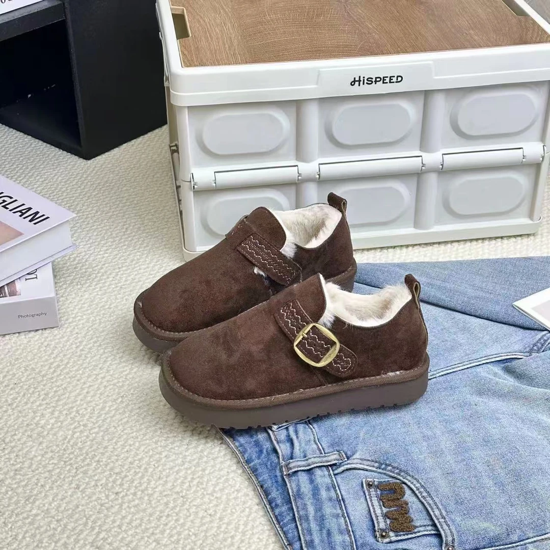 秋冬休闲款法式女新款百搭软底豆豆鞋单鞋博肯鞋921-6