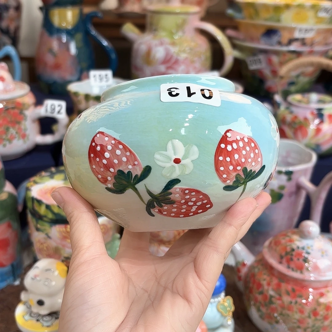 景德镇手绘高温釉下彩陶瓷茶具