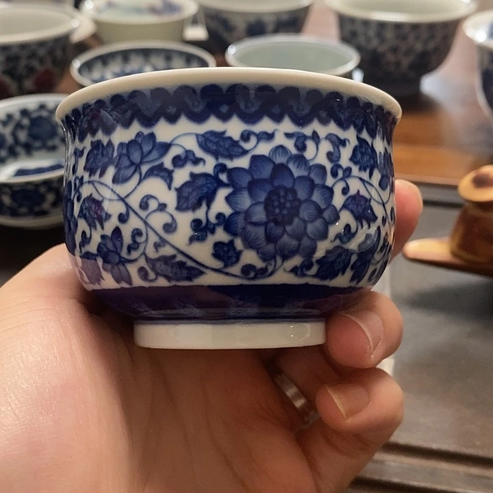 【小青雅玩】缠枝莲炉式杯