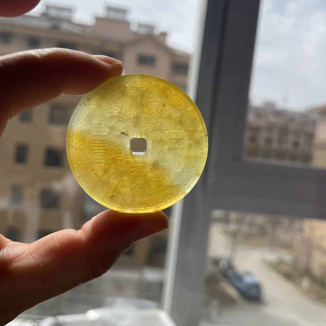 岫玉山鬼吊坠项链