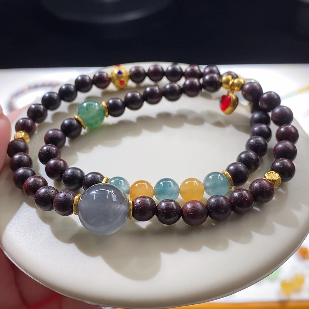 翡翠散珠多宝文玩串