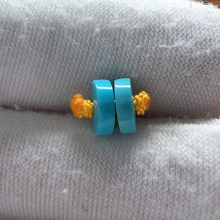 绿松石未镶嵌隔片6.4mm