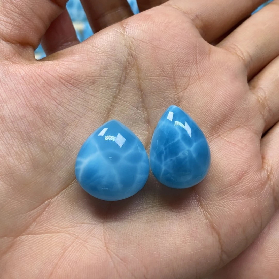 哈***)针钠钙石（海纹石）未镶嵌颈饰