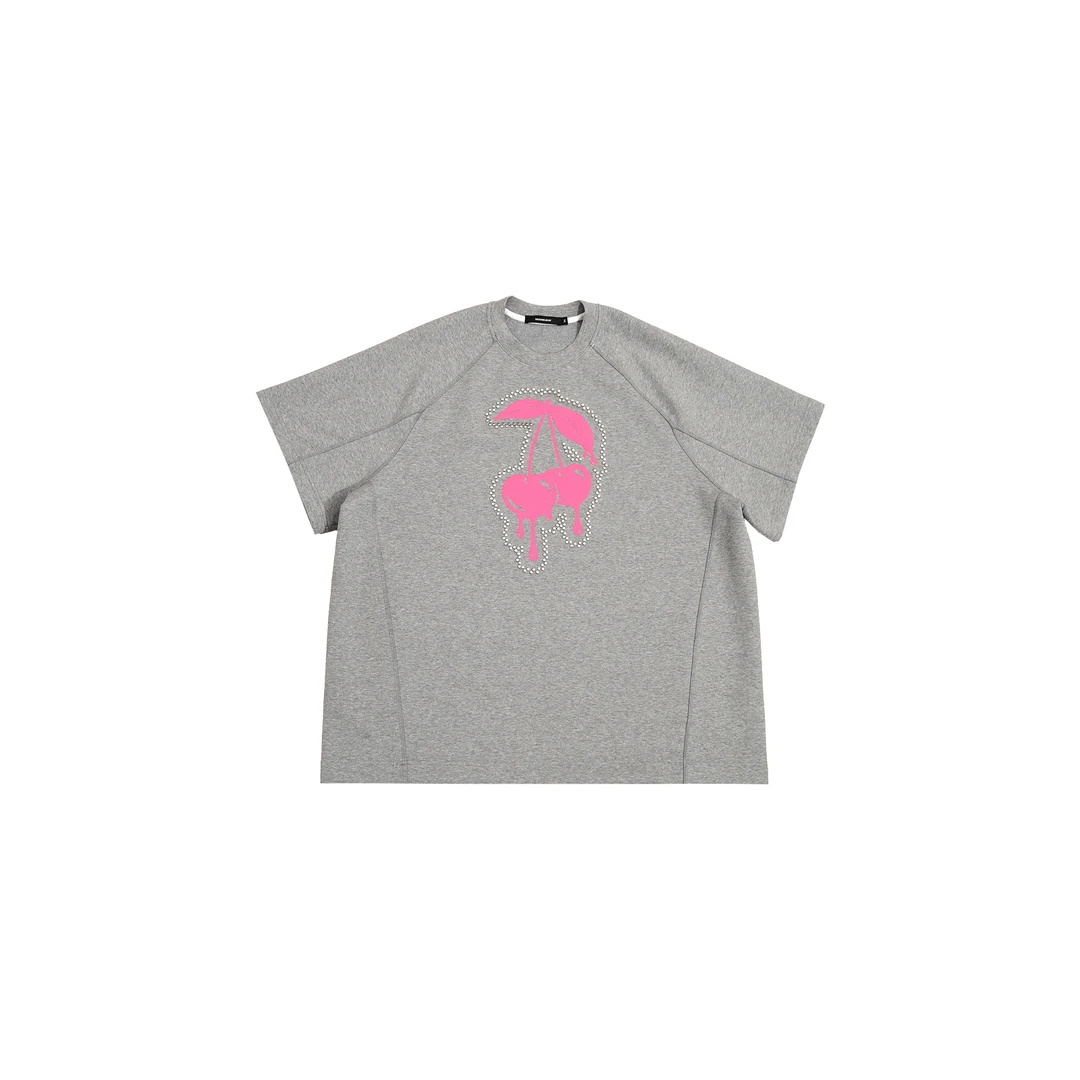 25早春新年款高级轻奢“铆钉”百搭宽松重磅百搭显瘦大T 152015