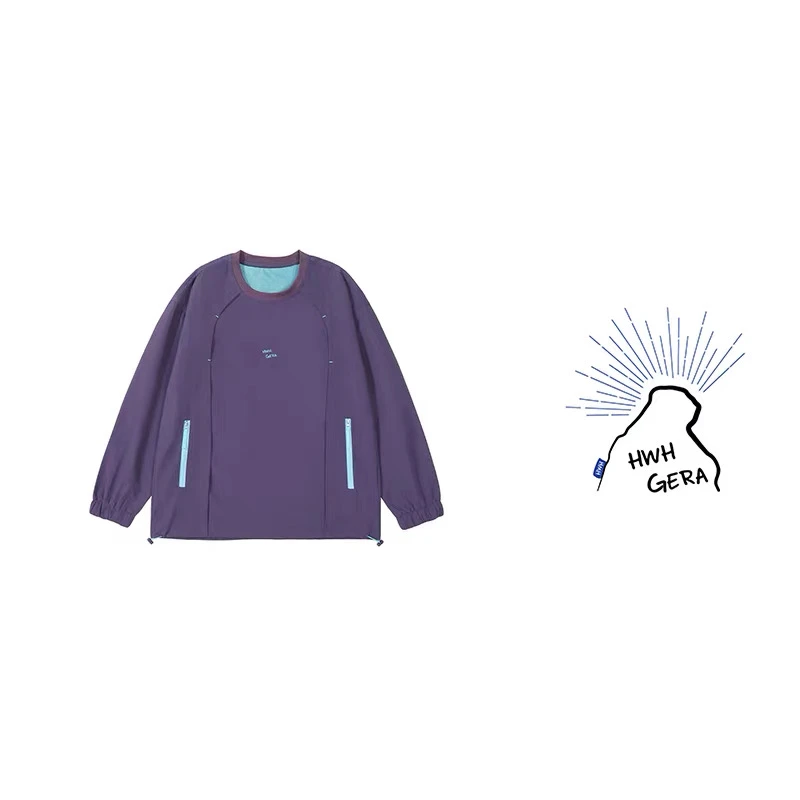 Sports Outdoor山系户外-9011秋季新款户外运动拼接圆领卫衣T长袖