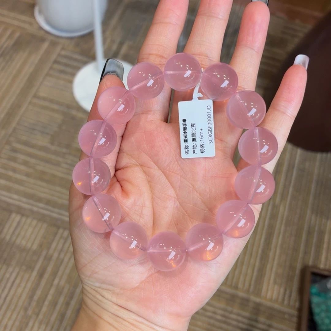 水晶手串未镶嵌毕业级莫桑比克冰粉16m+