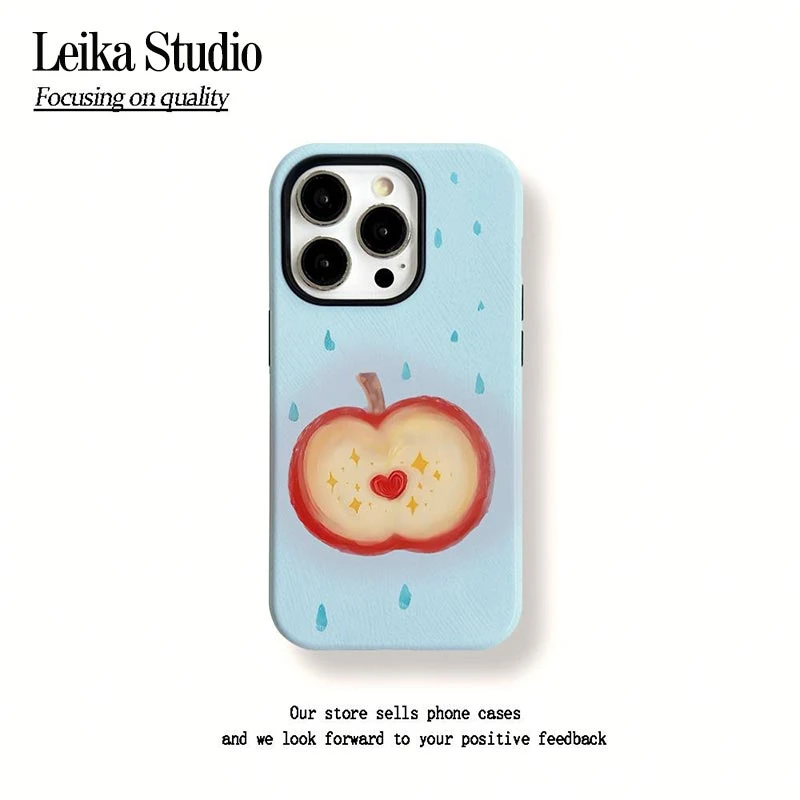 爱心苹果菲林二合一适用苹果16promax手机壳华为Mate70保护套荣耀