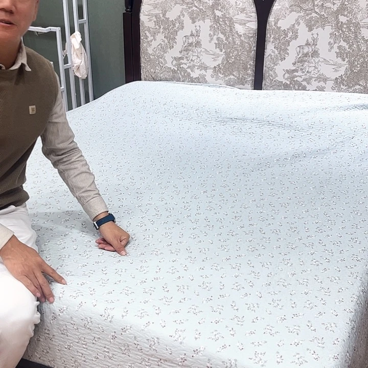 银鼠毛蓝色2.7天丝棉