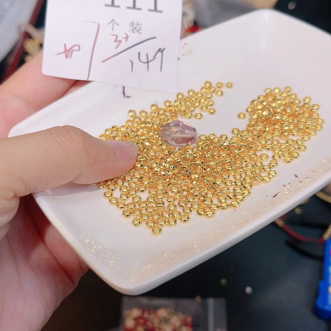 紫晶珠宝半成品银S925镀金镶嵌111