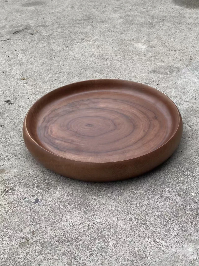 香樟木 实木果盘 坚果盘  桌面摆件