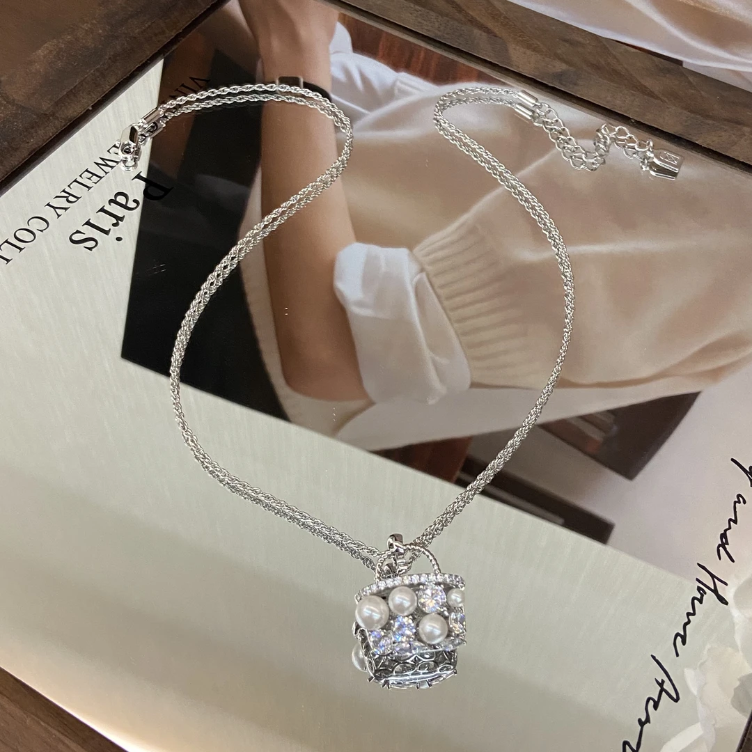 镀K金 菜篮子 珠珠璀璨高级感项链X8371